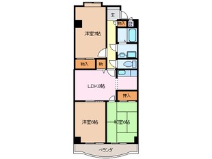 新正駅 徒歩8分 3階の物件間取画像